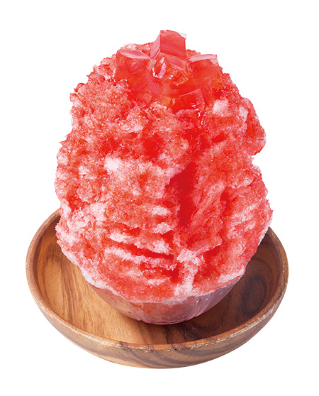 「本部町アセロラのかき氷たっぷりゼリーのせ」/琉京甘味 SANS SOUCI（沖縄県・北中城村）