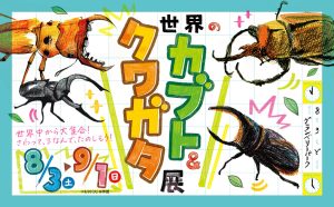 珍しいカブトムシやクワガタに会える「世界のカブト&クワガタ展」などのサマーイベントが東京・グランベリーパークで開催