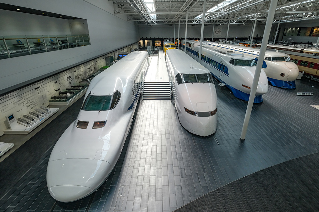 ずらりと並ぶ新幹線/リニア・鉄道館（愛知県/名古屋市）