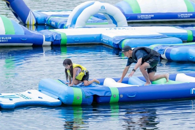 ウォーターフロート/つがいけアウトドアビレッジ「サイクルパーク」（長野県/小谷村）