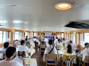 大阪水上バスの観光船ひまわりで「スイスク2024」開催 クルーズしながら淀川について学ぼう♪