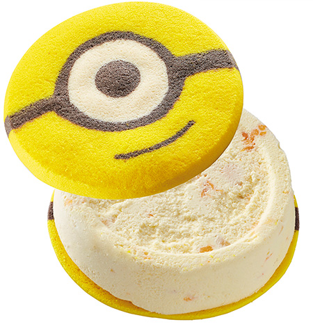 ミニオン・クッキーサンドのバナナアイス&フルーツ/ユニバーサル・スタジオ・ジャパン(大阪市)