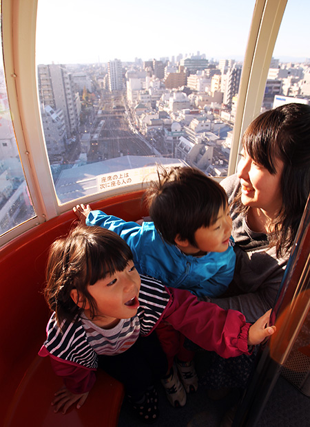 ゴンドラからの眺め/東急プラザ蒲田 かまたえん「幸せの観覧車」（東京都/大田区）