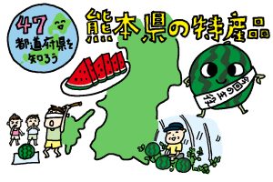 熊本県の特産品おもしろ雑学|阿蘇山のきれいな地下水が、すいか作りのポイント!