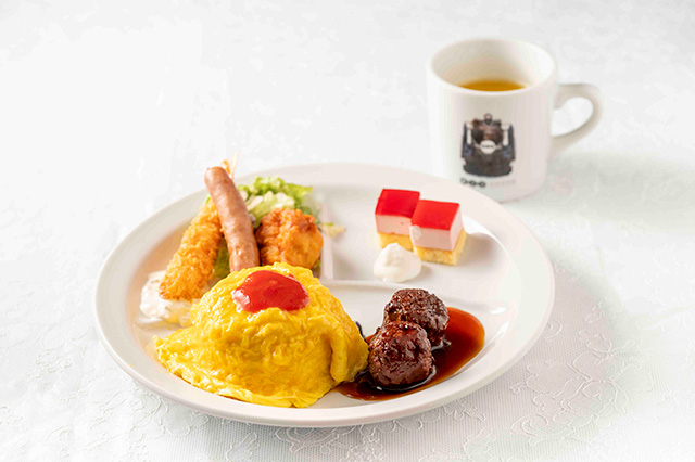 トレインレストラン日本食堂の「お子様プレート」1030円/鉄道博物館（埼玉県/さいたま市）