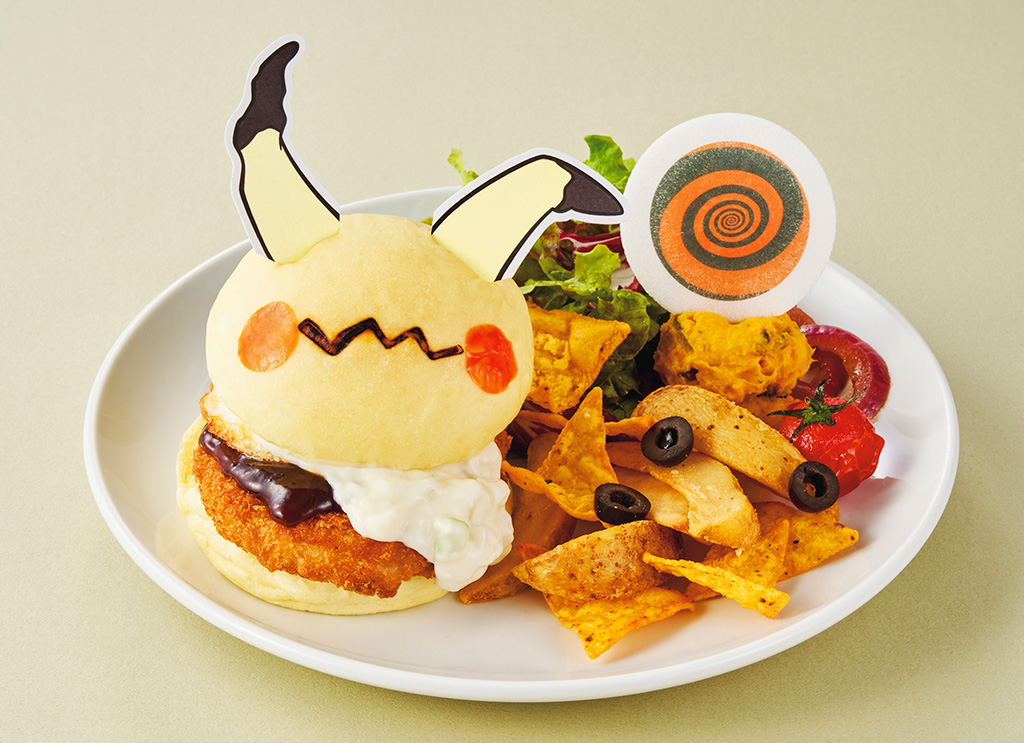 まねっこ！ミミッキュのホワイトクリーム・カツバーガープレート 2400円 /ユニバーサル・スタジオ・ジャパン（大阪府/大阪市）