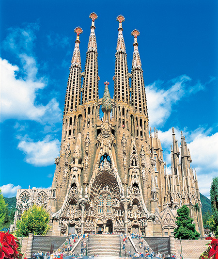 25分の1の縮尺のサグラダ・ファミリア/東武ワールドスクウェア(栃木県/日光市)