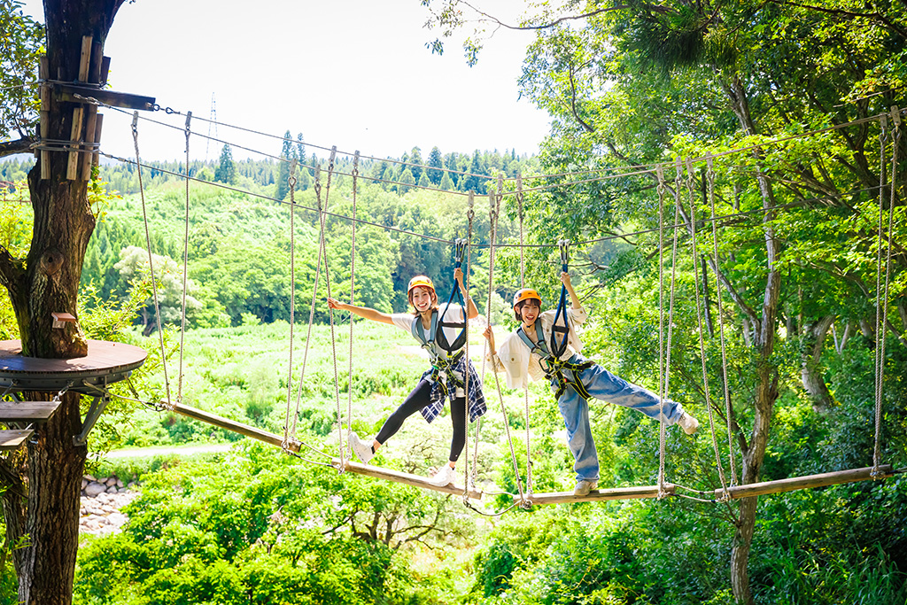ツリーアドベンチャー／ロッテアライリゾート（新潟県妙高市）