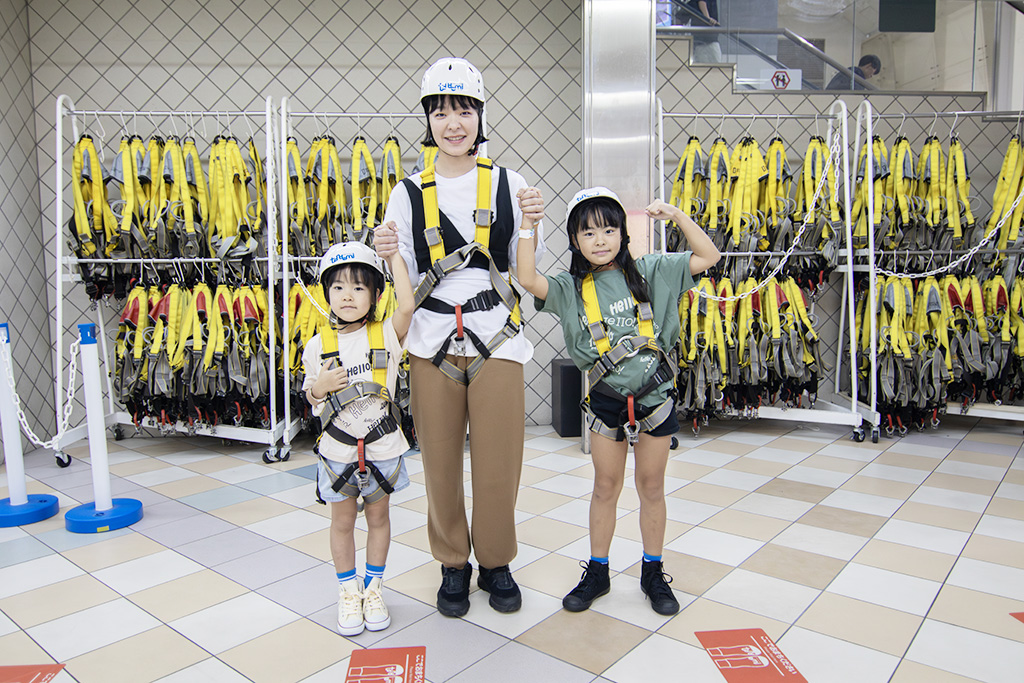 スリル満点の「ロープウォークエリア」/トンデミ平和島（東京都/大田区）