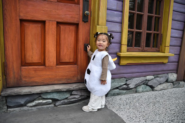 オラフに仮装したキッズ/東京ディズニーシー(千葉県/浦安市)