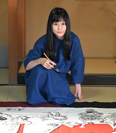 奈良県在住の書家・逢香さん│EXPO2025 半年前スペシャルイベント「万博へ！みんなで紡ぐ奈良の未来」/奈良県コンベンションセンター（奈良県/奈良市）