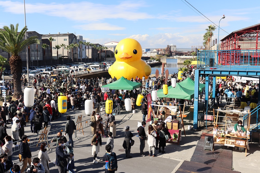イベントの顔「ラバー・ダック」が今年も登場/すみのえアートビート2024（大阪府/大阪市）