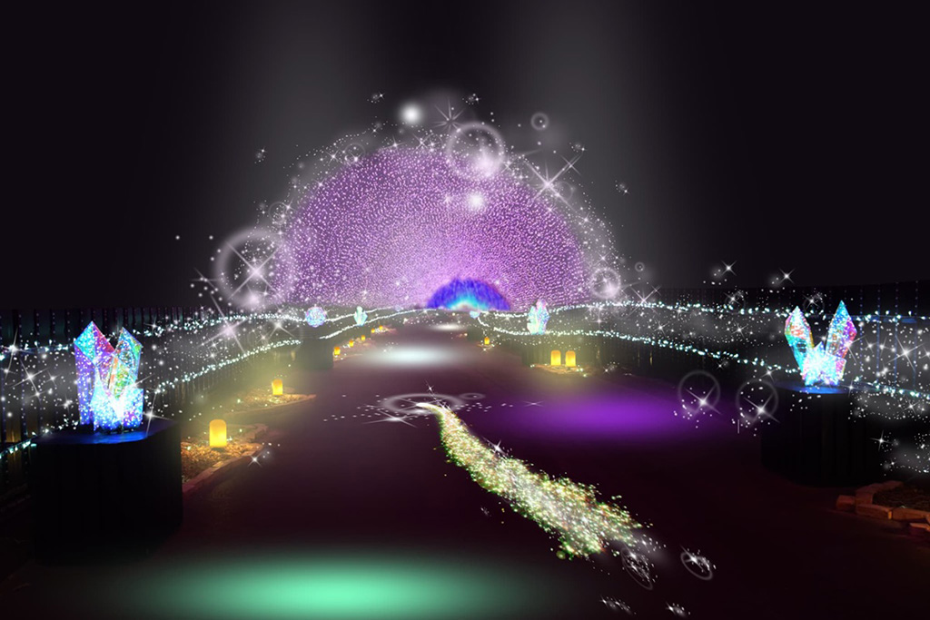 イルミネーション：クリスタルアーケード/ネスタリゾート神戸（兵庫県/三木市）