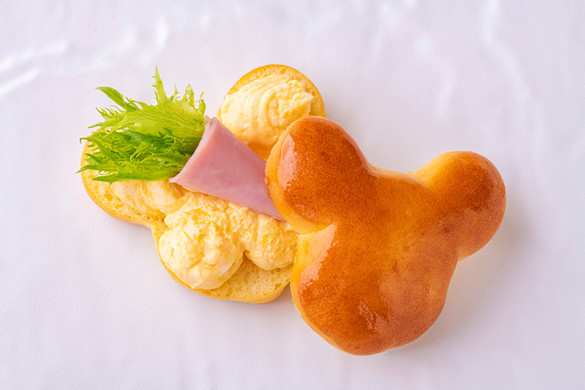 レストラン:チックタック・ダイナー「タマゴとハムのキッズサンドウィッチ」500円/ディズニーアンバサダーホテル