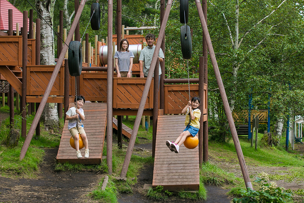 ターザンロープ/白樺リゾート池の平ファミリーランド(長野県/北佐久郡立科町)