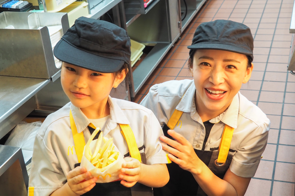 揚げたてポテトもできあがり/マックアドベンチャー