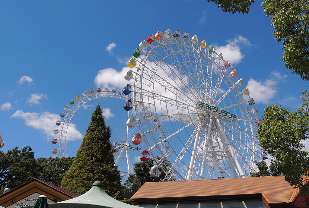 昼間のツイン観覧車/よみうりランド(東京都/稲城市)