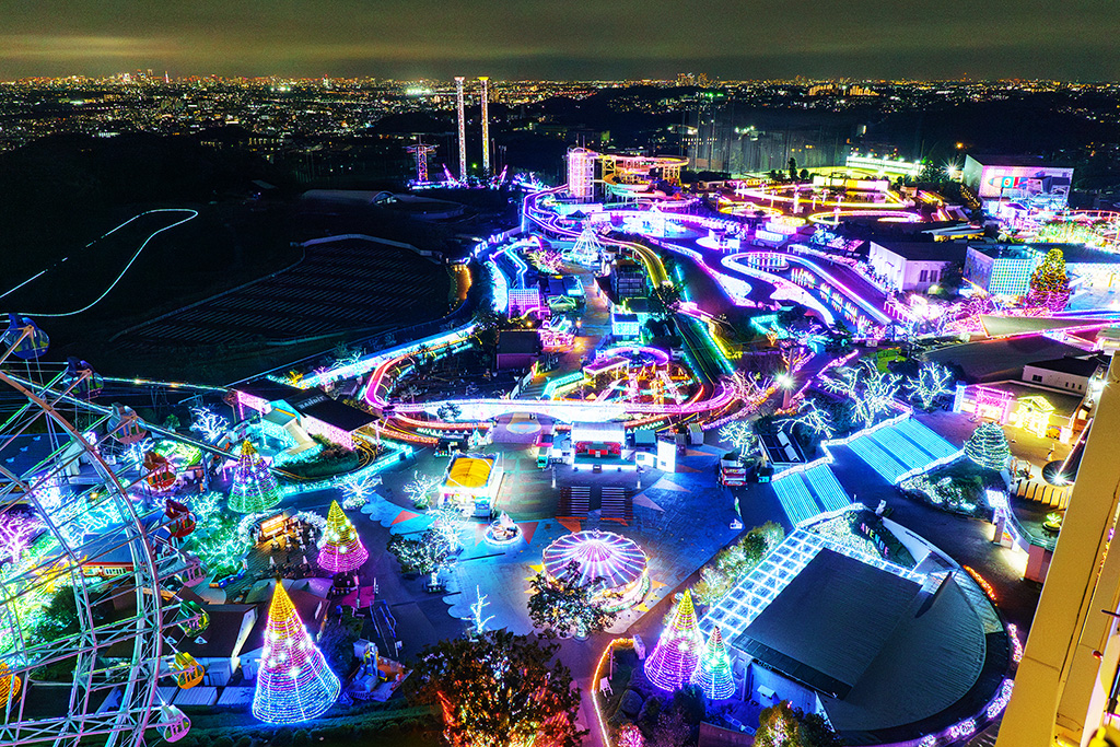 ジュエルミネーションの光/よみうりランド(東京都/稲城市)