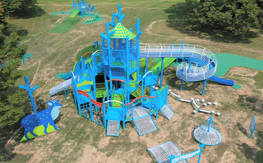 大型複合遊具（水辺の広場）/県民公園太閤山ランド（富山県／射水市）