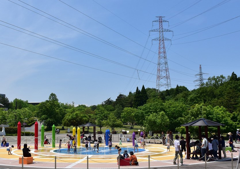 噴水パラダイス（水辺の広場）/県民公園太閤山ランド（富山県／射水市）