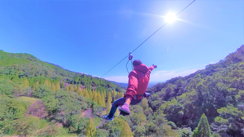 西日本1の高さを誇る「ジップトリップコース」／フォレストアドベンチャー・吉野ヶ里（佐賀県吉野ヶ里町）