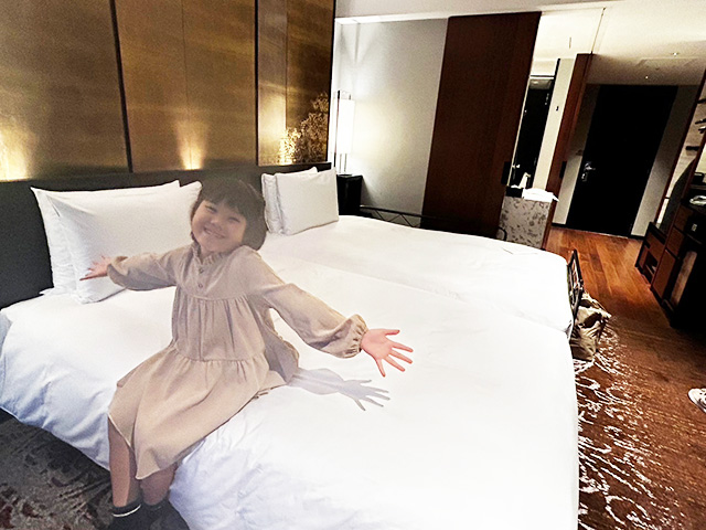 ツインベッドをハリウッドツインに/「ハイアット リージェンシー横浜」子連れで宿泊レポ（神奈川県/横浜市）