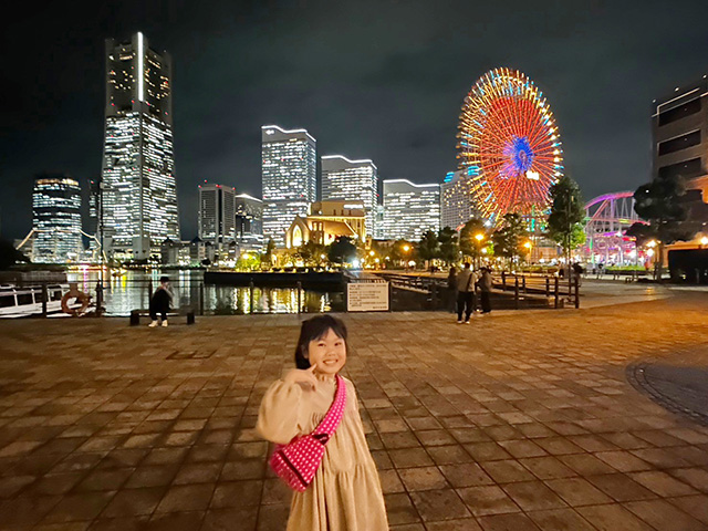 横浜のイルミネーション風景/「ハイアット リージェンシー 横浜」子連れで宿泊レポ（神奈川県/横浜市）