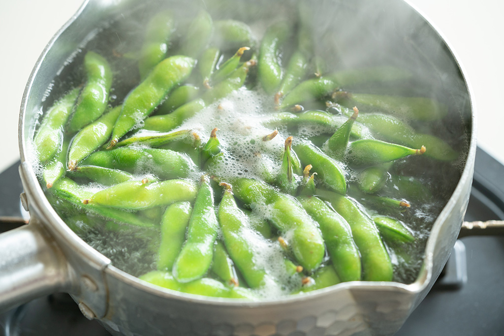 枝豆のゆで方（イメージ）/新潟県の特産品「枝豆」