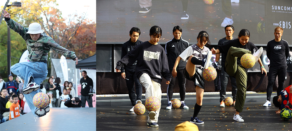「Freestyle Football」│FOOTBALL PARK -SHIBUYA 2024/代々木公園ケヤキ並木広場（東京都/渋谷区）