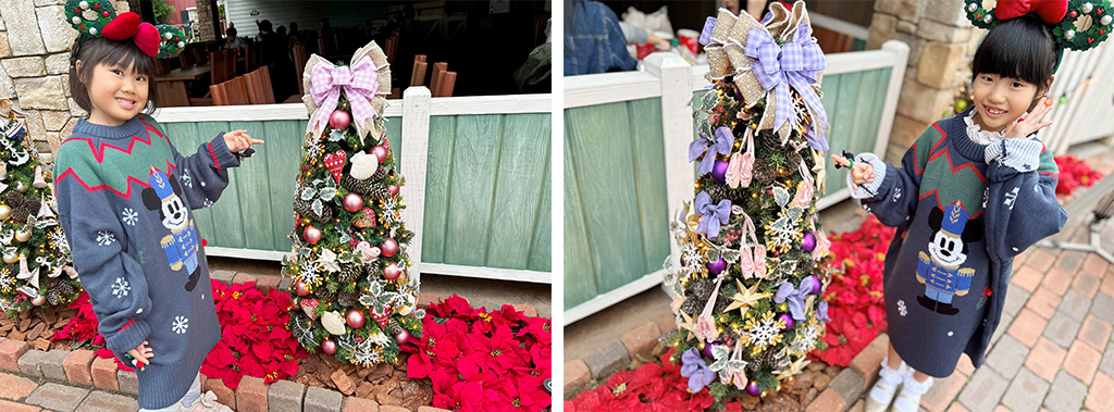 ダッフィーとお友だちをイメージしたクリスマスツリー│2024クリスマス/東京ディズニーシー(千葉県/舞浜市)