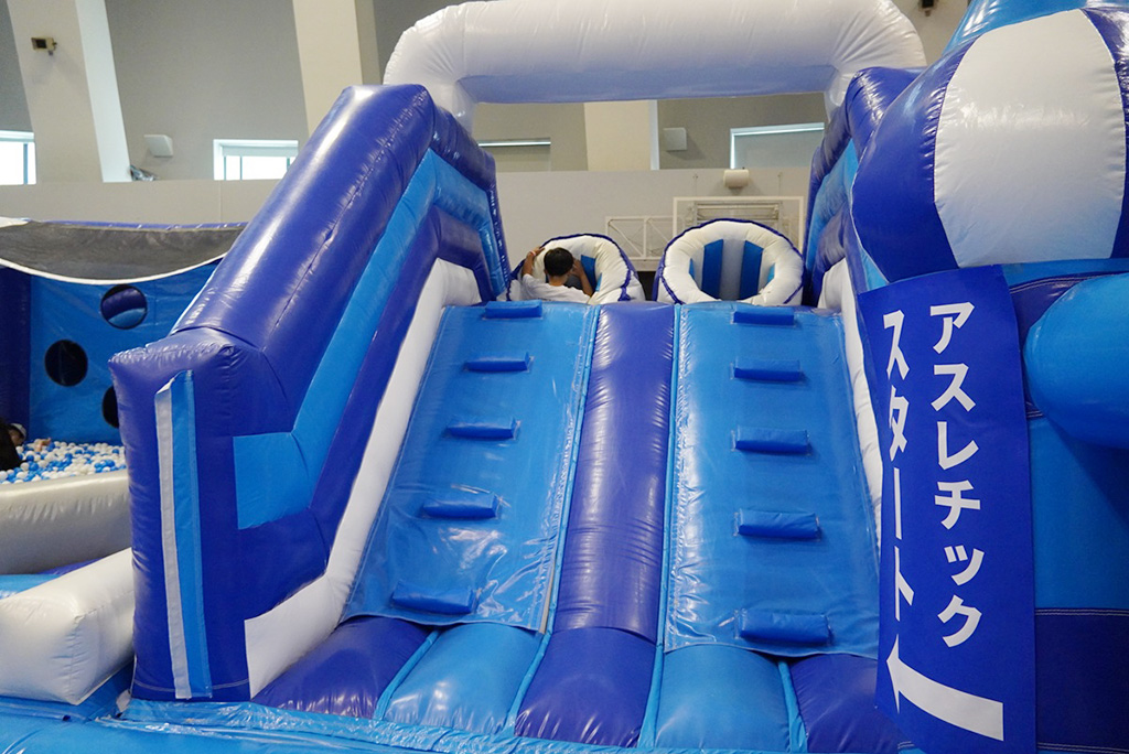 日本最大級の室内エアアスレチック/道の駅 スプリングスひよし(京都府/南丹市)