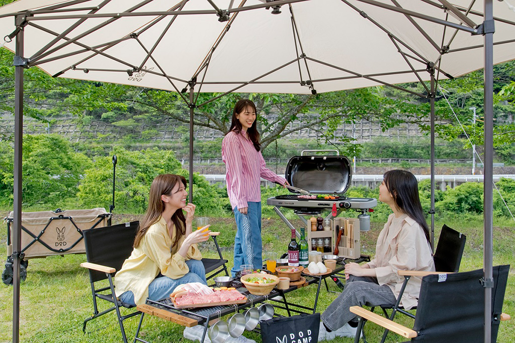 BBQをする様子/道の駅 スプリングスひよし(京都府/南丹市)