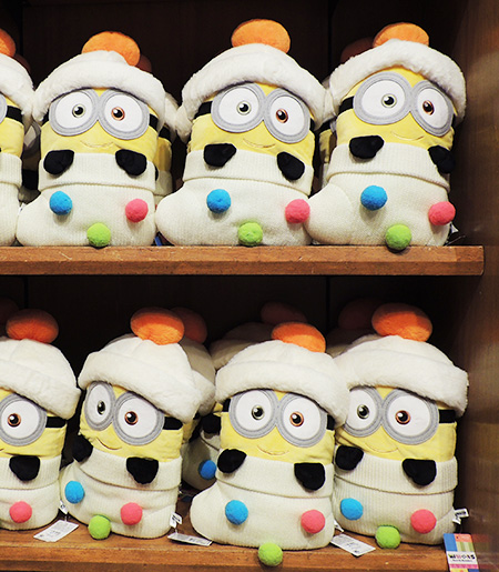 ミニオンのクッション/ユニバーサル・スタジオ・ジャパン「NO LIMIT! クリスマス」(大阪府/大阪市)