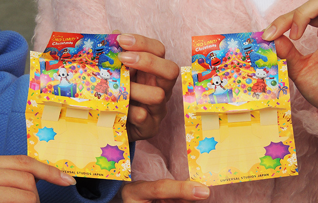 記念撮影でもらえる特別なカード/ユニバーサル・スタジオ・ジャパン「NO LIMIT! クリスマス」(大阪府/大阪市)