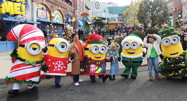 ミニオンのクリスマスコスチューム/ユニバーサル・スタジオ・ジャパン「NO LIMIT! クリスマス」(大阪府/大阪市)