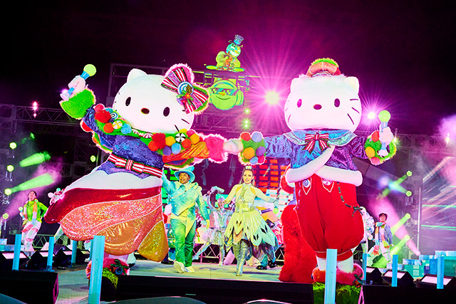 ハローキティとダニエル/ユニバーサル・スタジオ・ジャパン「NO LIMIT! クリスマス」(大阪府/大阪市)