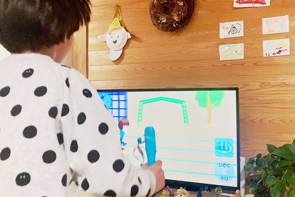 かけっこ体験/「ePICO」（イーピコ）で遊ぶ様子