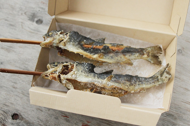 調理された釣ったばかりのニジマス/NATURE STUDIO(ネイチャースタジオ)(兵庫県/神戸市)