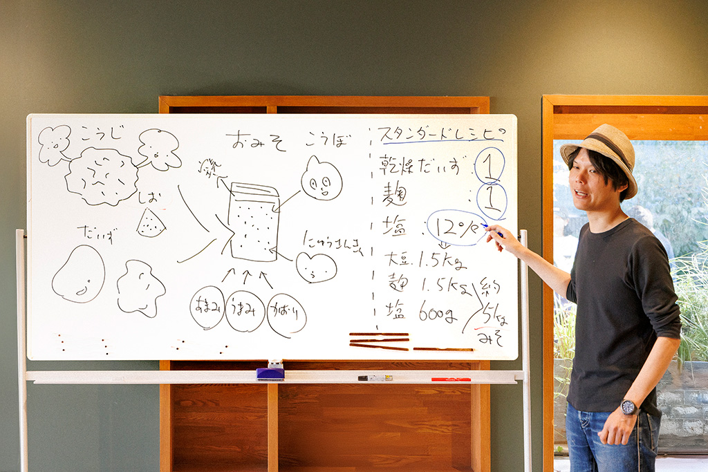 講習の様子/「食べて学んでおうちで観察 みそづくり体験教室 るるぶKids体験便」