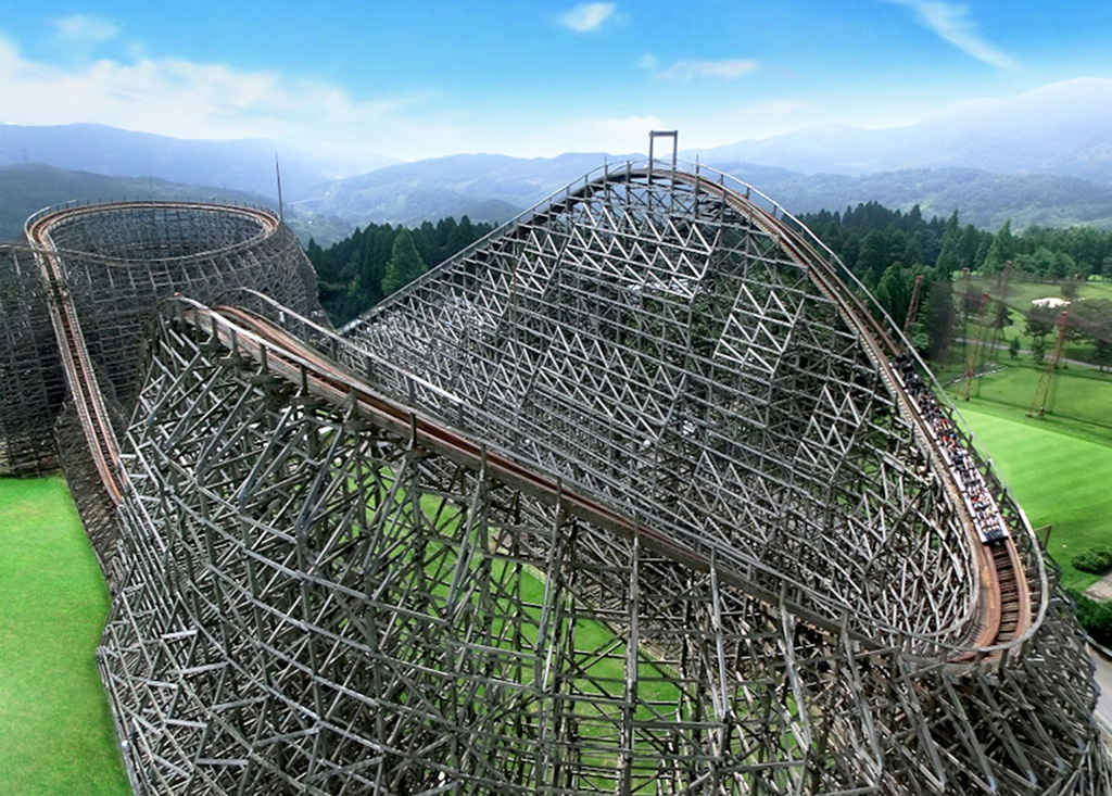 城島後楽園ゆうえんちのコースター「ジュピター」（大分県）