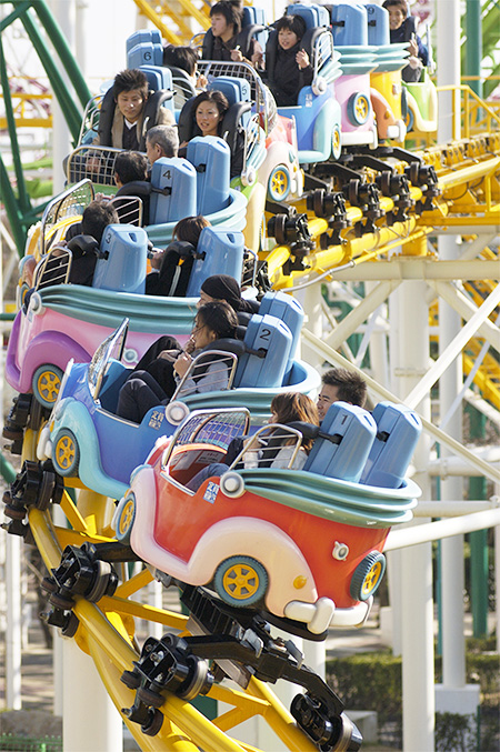 那須ハイランドパークのコースター「スピンターンコースター」（栃木県）