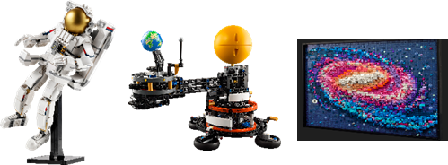 レゴ®ブロックの宇宙関連製品等の展示コーナー/レゴ®スペース展 in TeNQ(東京都/文京区)