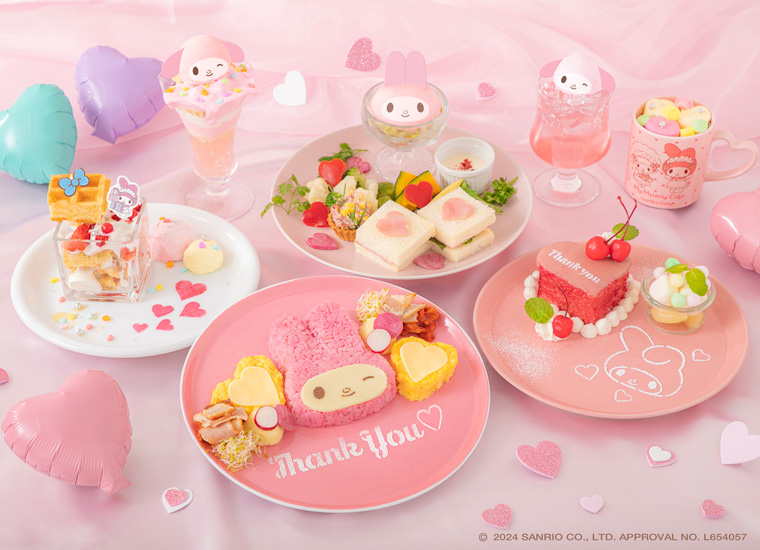 ピンクが基調のロマンティックでかわいいが溢れた空間を演出/My Melody Cafe ~Heartful Party~(東京都/渋谷区)