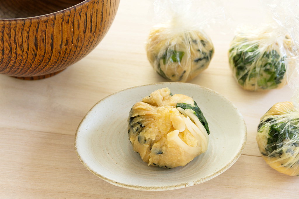 「ワカメの味噌玉」（イメージ）