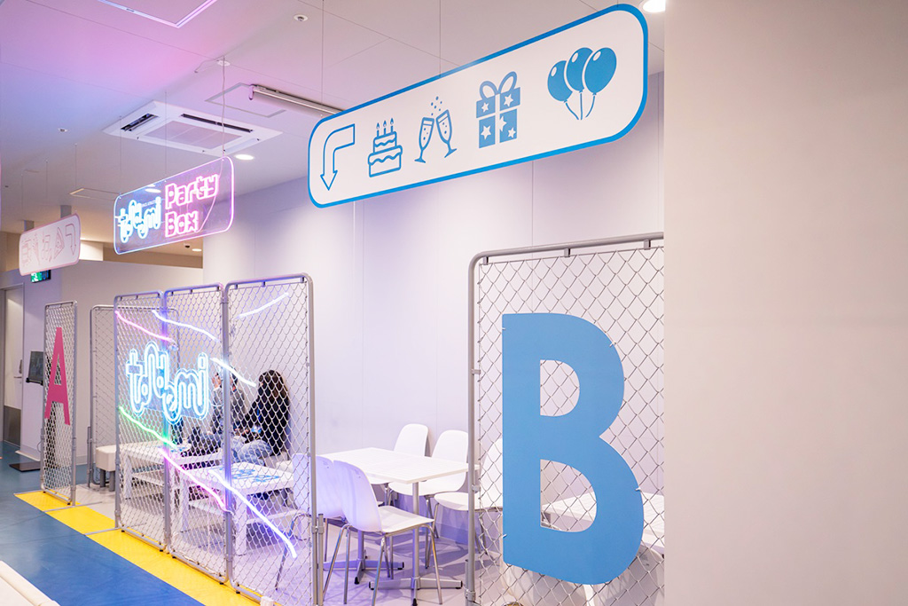 観戦できるスペース「Party Box」/トンデミ枚方(大阪府/枚方市)