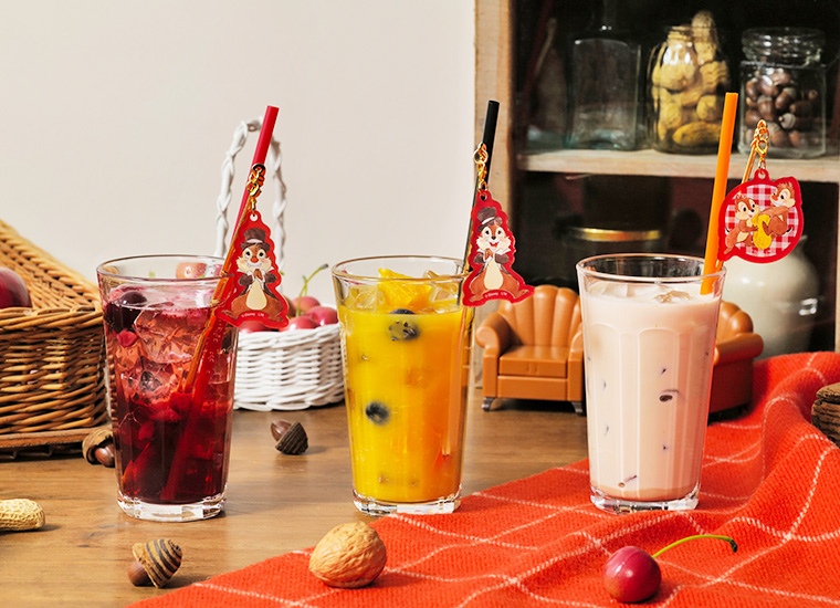 チップとデールをイメージしたドリンク│「チップとデール」OH MY CAFE（東京都/新宿区）