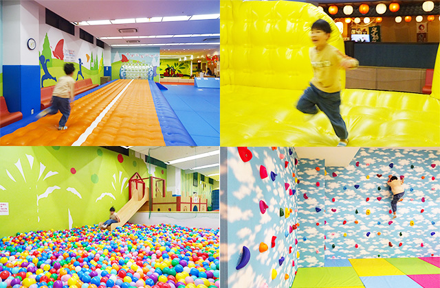 キッズガーデンで遊ぶ様子/ホテル三日月 龍宮亭(千葉県/木更津市)