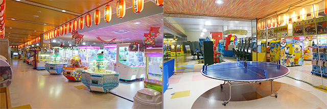 ゲームセンターや、卓球ができるスペース/ホテル三日月 龍宮亭(千葉県/木更津市)