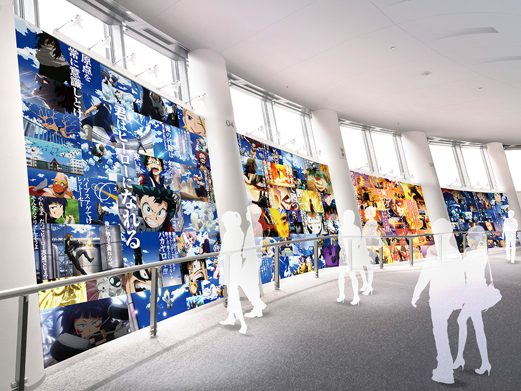 天望回廊の展示/TVアニメ『僕のヒーローアカデミア』×東京スカイツリー(R)(東京都/墨田区)