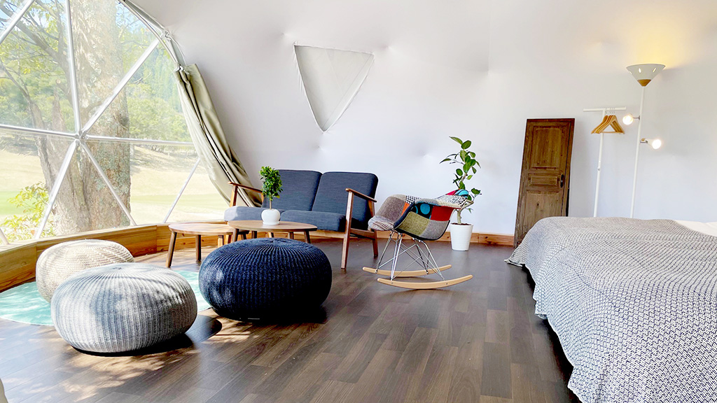 グランピング施設「ドームテント」/キャメルホテルリゾート（千葉県／御宿町）